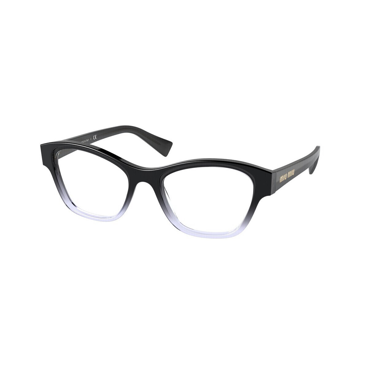 Miu Miu Mu08tv Eyeglasses Black Acetate Square